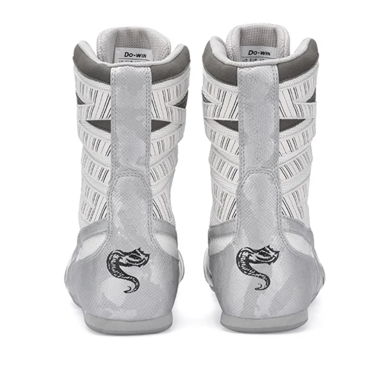 Professional Fighting Competition Sneakers Indoor Fitness Training High Top Wrestling Shoes High Topped Shoes