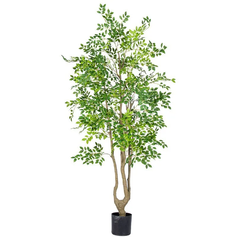 

Advanced simulation green plant elm money tree banyan tree large floor-to-ceiling plant indoor living room atmosphere fake tree