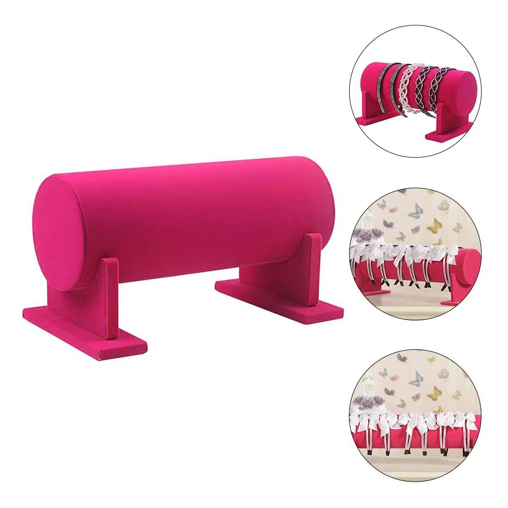 

Резинка для волос, витрина для ювелирных изделий, стойка для резинок для волос, держатель для повязки на голову, розовый ворс, ткань для волос, газинка для волос, легкий доступ, использование в спальне