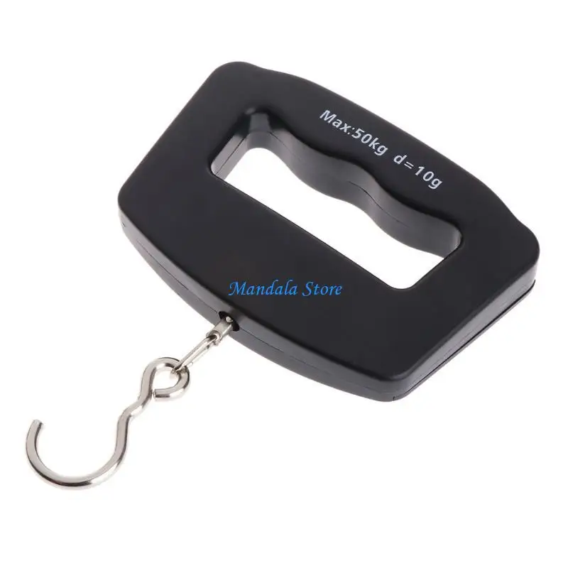 U2JC 50Kg/10g Portable Luggage Scale Digital Precise Mini Fish Hook Hanging Scale