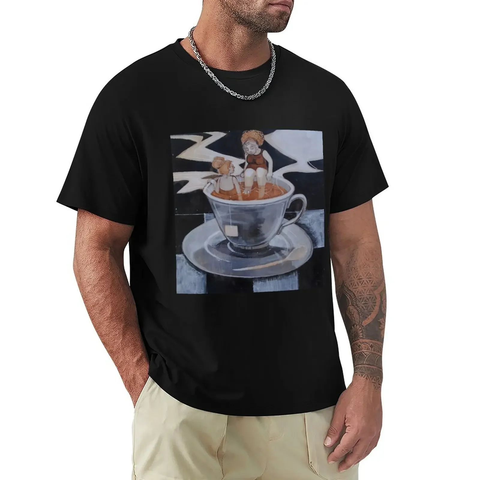 

Tea for Two T-Shirt blanks Aesthetic clothing mens t shirts pack