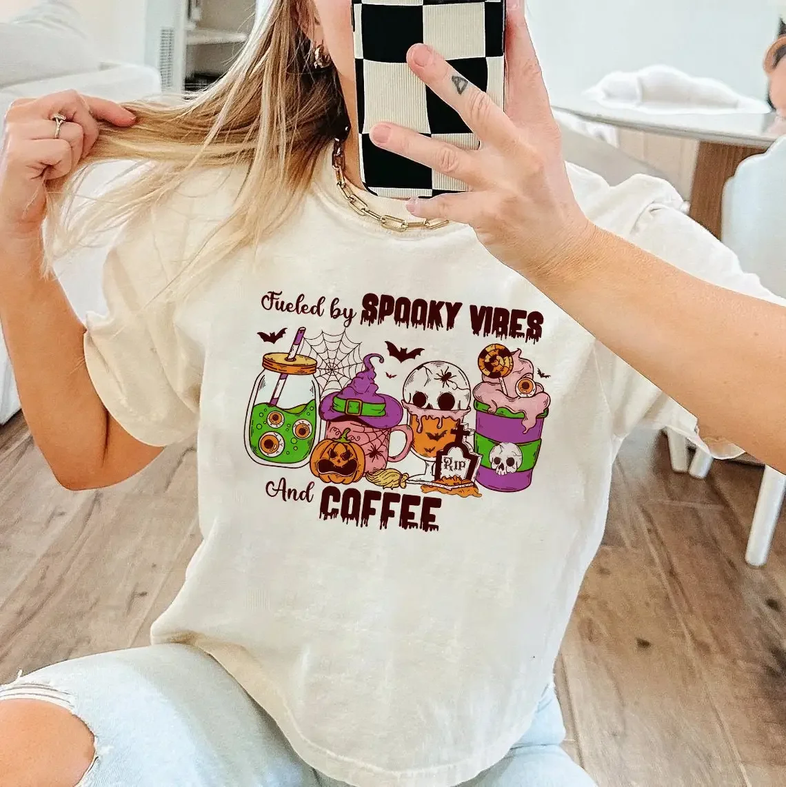 Camiseta de Halloween con diseño de mapache Trick Or Trash, estilo retro, moderno y lindo, con diseño de calabaza
