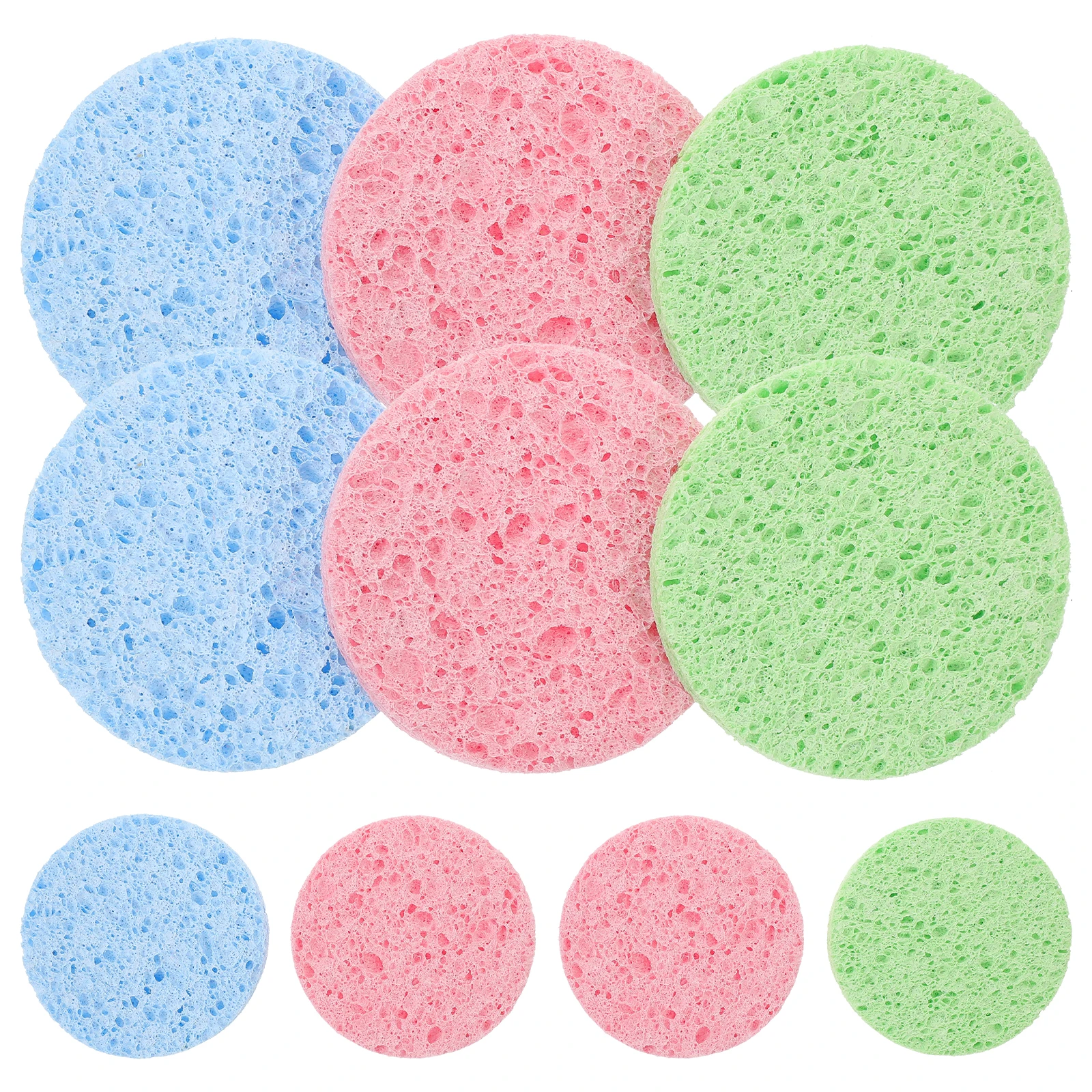 10Pcs Facial Cleansing Pads Makeup Remover Puff Gently Exfoliates Deep Cleans Pores Daily Face Cleaning Accessories