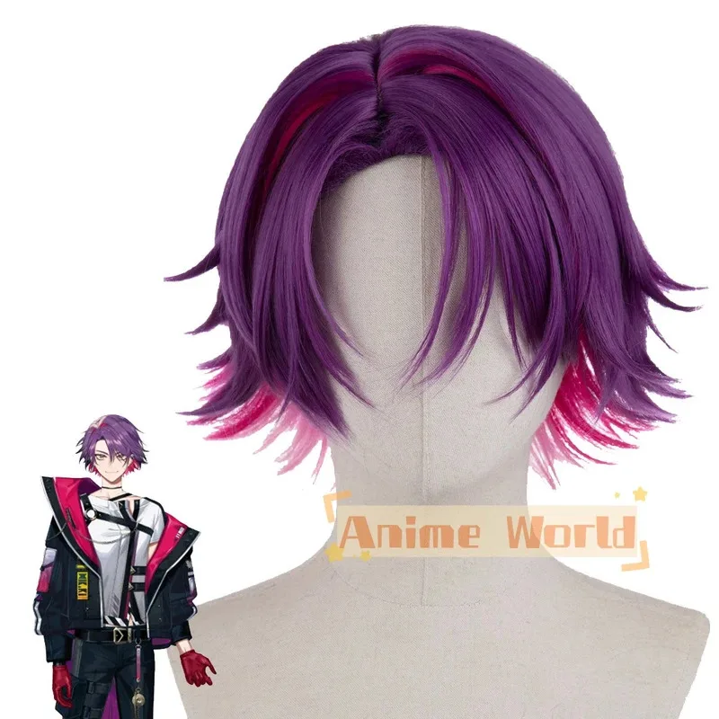 バーチャル-youtuber-voltaction-水原ひびきコスプレウィッグコスプレウィッグハロウィンクリスマス女性男性大人のかつら
