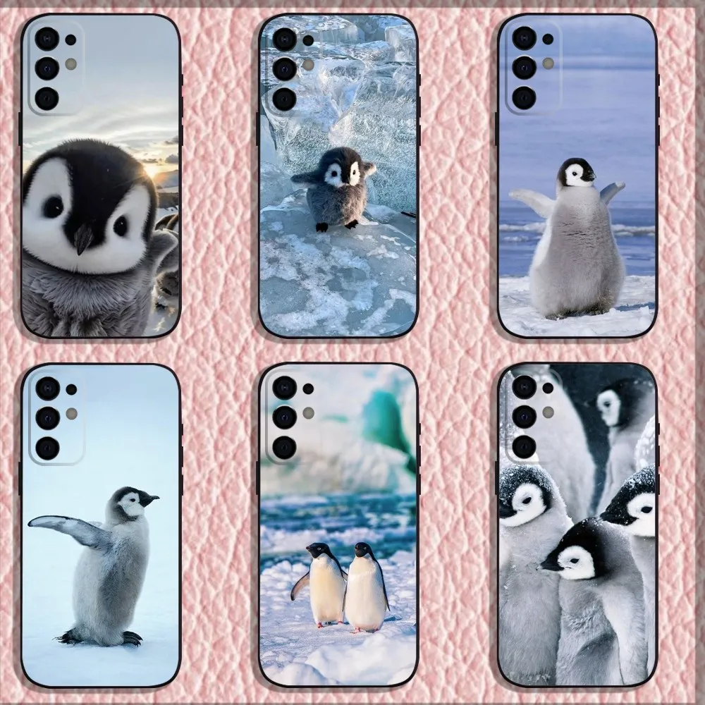 

Lovely Penguin Phone Case For Samsung S25,S24,S21,S22,S23,S30,Ultra,S20,Plus,Fe,Lite,Note,10,9,5G Black Soft Shell