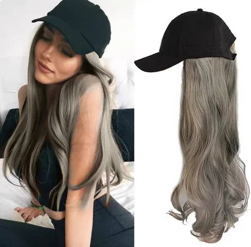 Wig female cap long hair integrated wave roll synthetic high temperature silk mechanism head cover