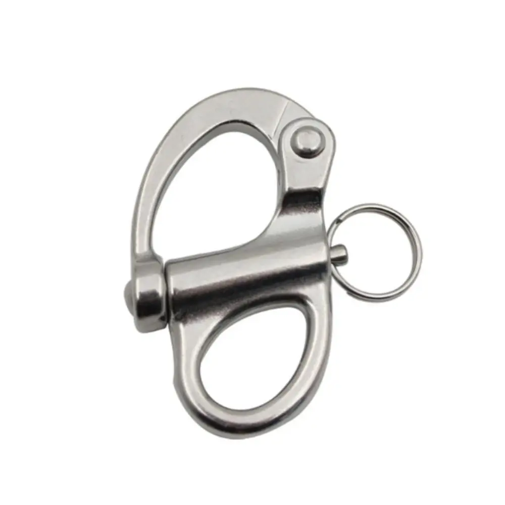 Hook Stainless Steel Snap Shackle Quick Release Jaw Swivel Quick Release Shackle 35/52/69/96mm Chain Shackle Halyards