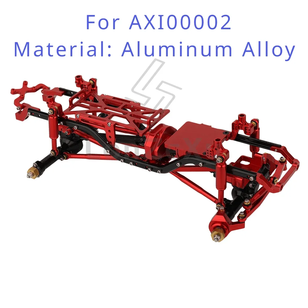 Ulepszona aluminiowa lub mosiężna pusta rama podwozia do 1/24 Axial SCX24 C10 90081 AX24 AXI00002 AXI00005 AXI00006 części metalowe