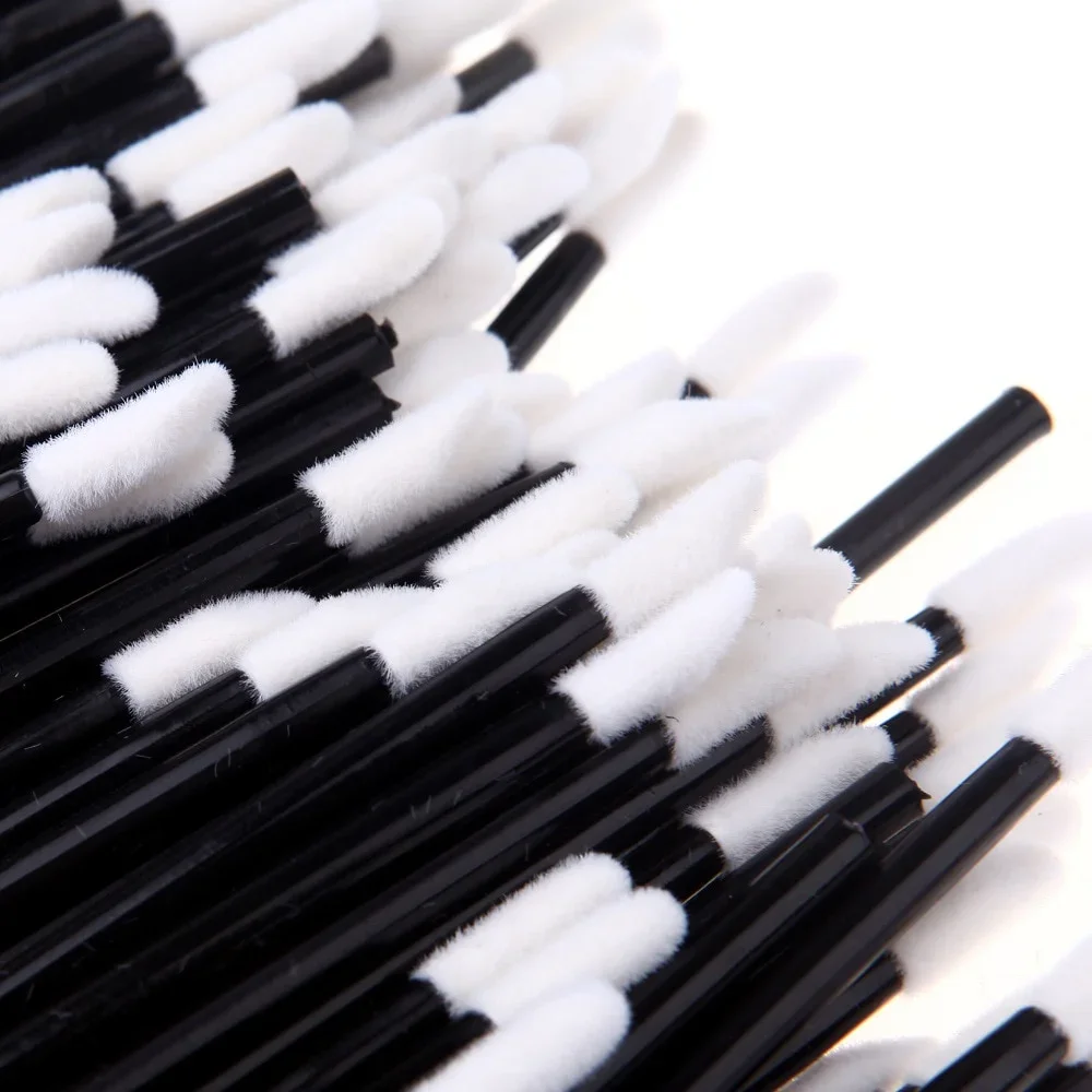 50 Pcs Disposable Lip Brush Eyelash Makeups Brushes Lash Extension Mascara Applicator Lipstick Wands Set Cosmetic Makeup Tools