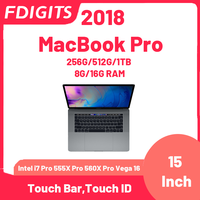 2018 MacBook Pro Intel i7 Pro 555X Pro 560X Pro Vega 16 chip 15Inch Touch ID，Touch Bar,256G/512G/1TB SSD 8G/16G/32G RAM.