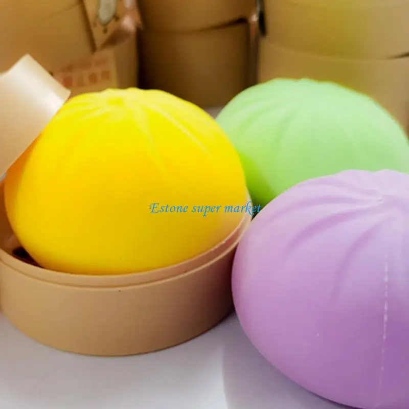 

090B Ball Realistic Steam Stuffed Bun for Dollhouse Accessories Pinch Ball
