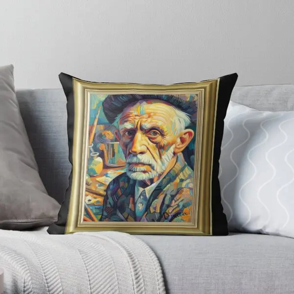 

Pablo Picasso Portrait By Vincent Van Go Printing Throw Pillow Cover Throw Fashion Anime Cushion Pillows not include One Side