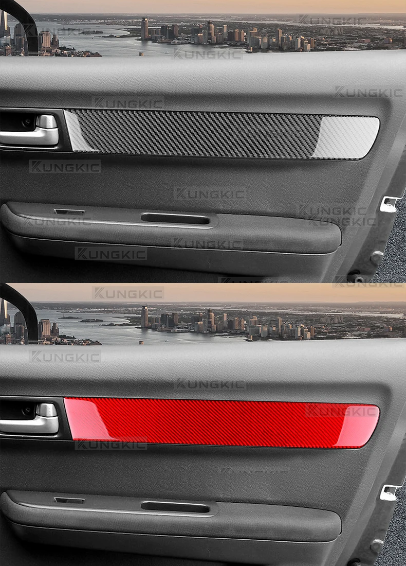 Echte Weiche Carbonfaser-Aufkleber für Vorder- und Hintertürverkleidungen für Suzuki Swift Sport MZ/EZ ZC31S 2005 2006 2007 2008 2009 2010 Auto-Zubehör – Detail 10