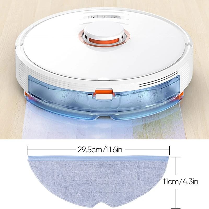 Microfiber Wiping Cloth Replacement For Xiaomi Roborock T7S T7splus S7 Vacuum Cleaner, Wiping Cloths Mop Washable
