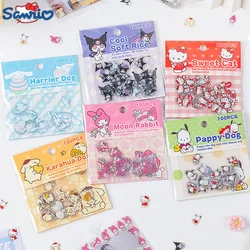 20/50pcs Sanrio kawaii transparent waterproof pet sticker pack diy diary decoration material sticker cartoon animal mini sticker