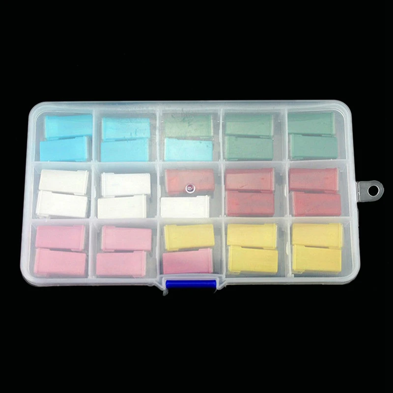 New 30Pcs/Box 20A-60A F2828-Z PAL Fuse Copper Long Female Fuse Link Jcase FMX PAL Cartridge Fuse Kit for Japanese Auto Car
