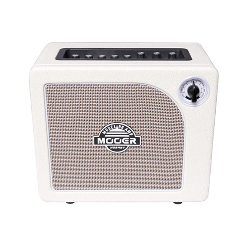 Mooer Hornet White 15W Digital Modeling Combo Amplifier Guitar Amp Amplifier 9 Amp Models Headphone Output Small Guitar Speaker