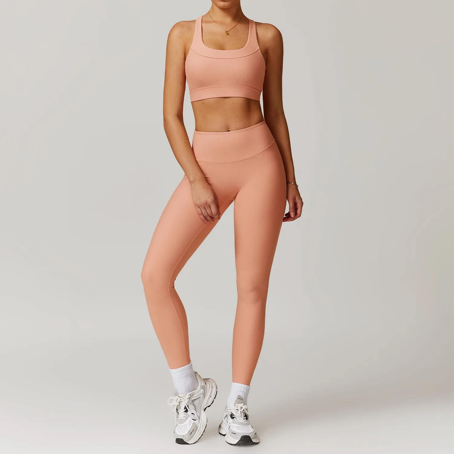 Women Tracksuit Fitness Suit Yoga Sets Sportswear Workout Clothes Sports Bra+High Waist Leggings Gym Clothing Zipper Sports Suit image 3