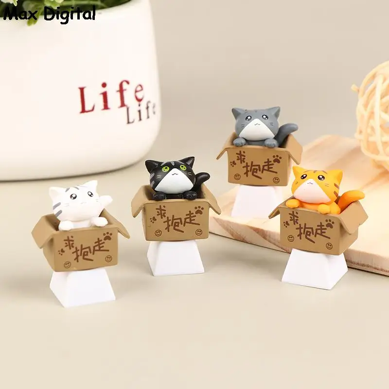 Keys For Mechanical Keyboard Keycaps Artisan Anime Pink Kawaii Keycap Accessories PBT Axis Cherry MX Cute Cat Diy Key Cap