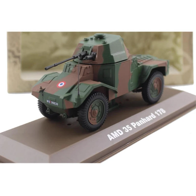 

Масштаб 1/43 Panhard AMD 178, французский колесный бронеавтомобиль, имитация сплава, модель дисплея, коллекционный подарок, сувенирное украшение
