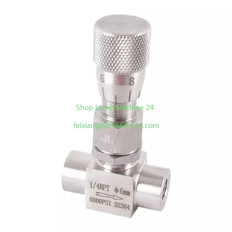 

1/8" 1/4" 3/8" 1/2" 3/4" BSP NPT Female Straight Or Elbow 304 316 Stainless Steel Flow Micro Rregulating Metering Needle Valve