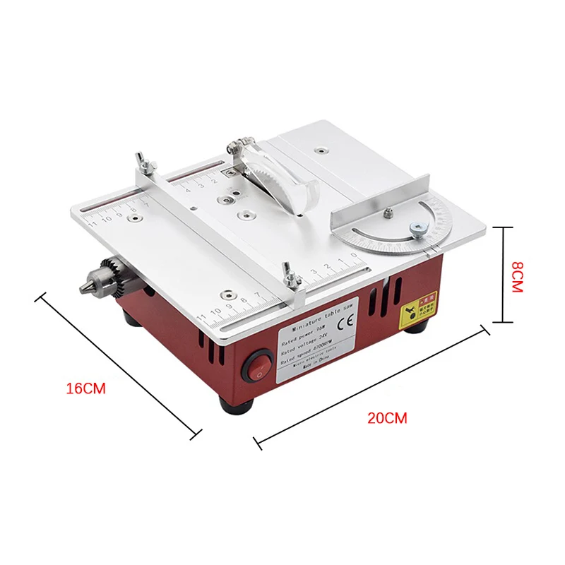 Imagem -03 - Miniatura Multi-funcional Mesa Viu Pcb Pequeno Desktop Máquina de Corte Faça Você Mesmo Modelo Woodworking Doméstico Mini Motosserra T30