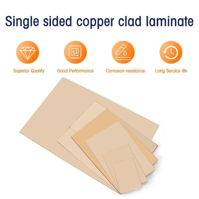 1/2PCS Single Sided Copper Clad Laminate PCB 12x18cm Copper Plated Universal Circuit Prototype Board for Etching DIY Pcbs Kit