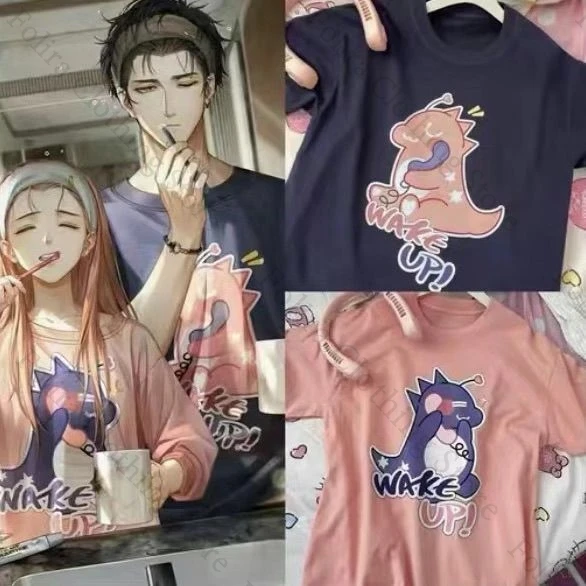 Game Light and Night Osborn Same T-shirt Couple Outfits T-shirt Sleepwear Daily Home Wear for Men Women Nightwear