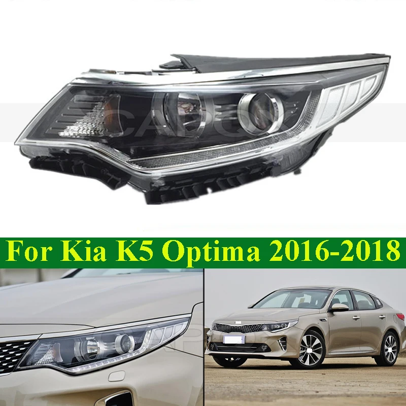 

CAPQX Front Bumper Head Light Head Lamp For KIA K5 Optima 2016-2018 Headlamp Headlight Daytime Running Light Turn Light