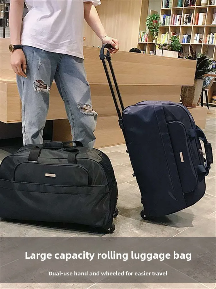 large-capaci-travel-bag-lage-handbag-faion-trend-ox-cloth-men's-carry-on-bag-with-pull-rod-soft-handle-for-casual
