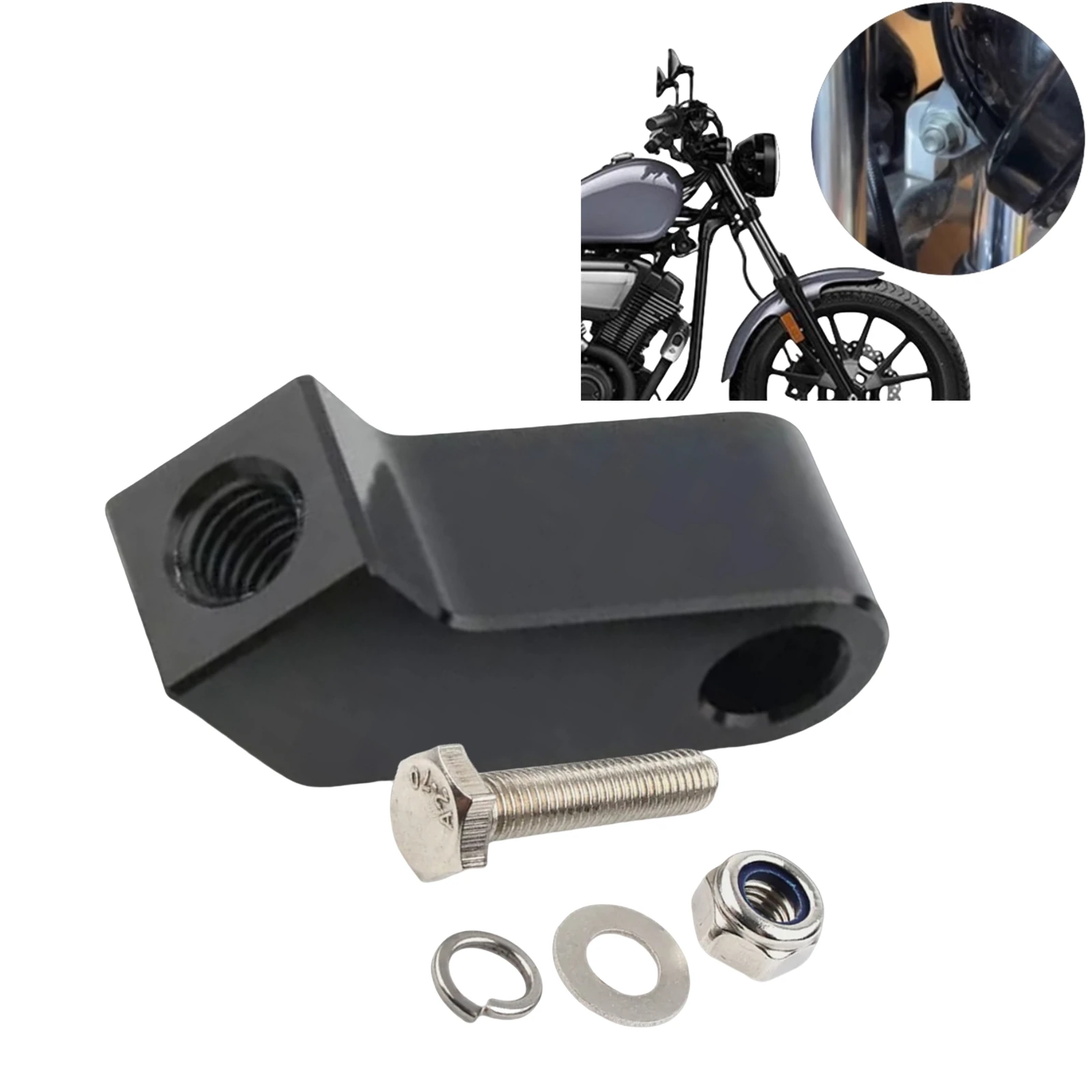 

Pop For Harley Softail Dyna Breakout FXST W/3/4" I.D Motorcycle Headlamp Headlight Head Light Mount Extension Mounting Bracket B