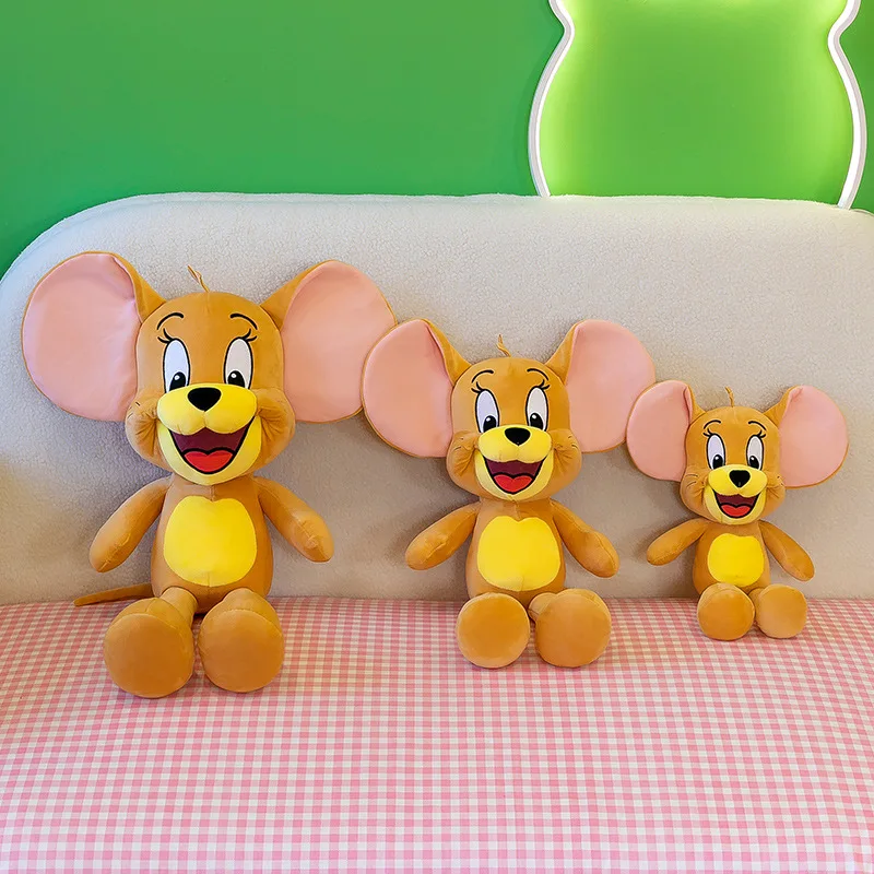 Tom e Jerry bambole di peluche simpatico cartone animato bambole per dormire per bambini regali di compleanno ornamenti da comodino cuscini decorazione della stanza bambole