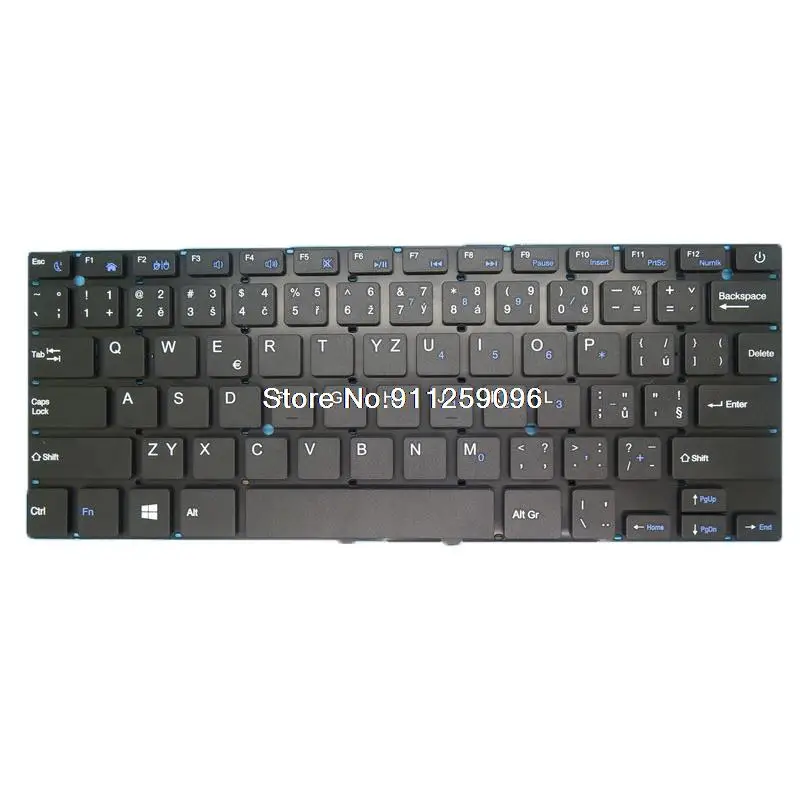 Laptop Keyboard For UMAX VisionBook 14Wi Plus UMM200V44 Czech CZ Black Without Frame New