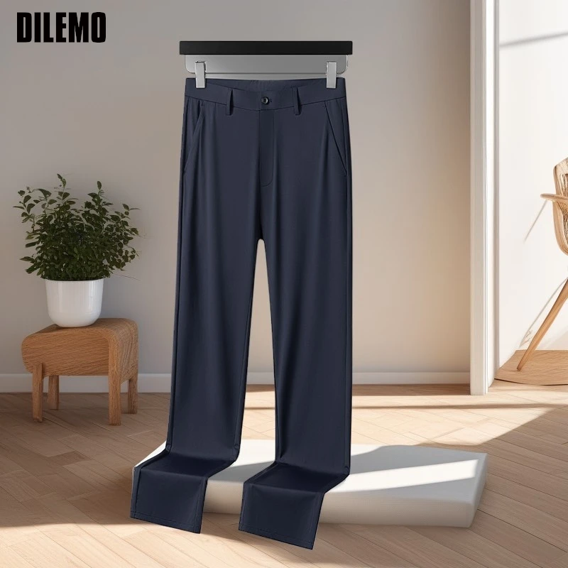 

Top Quality Wrinkle Free Non-ironing New Brand Casual Classic Fashion Long Pants Men Business Trousers Mens Clothing 2025