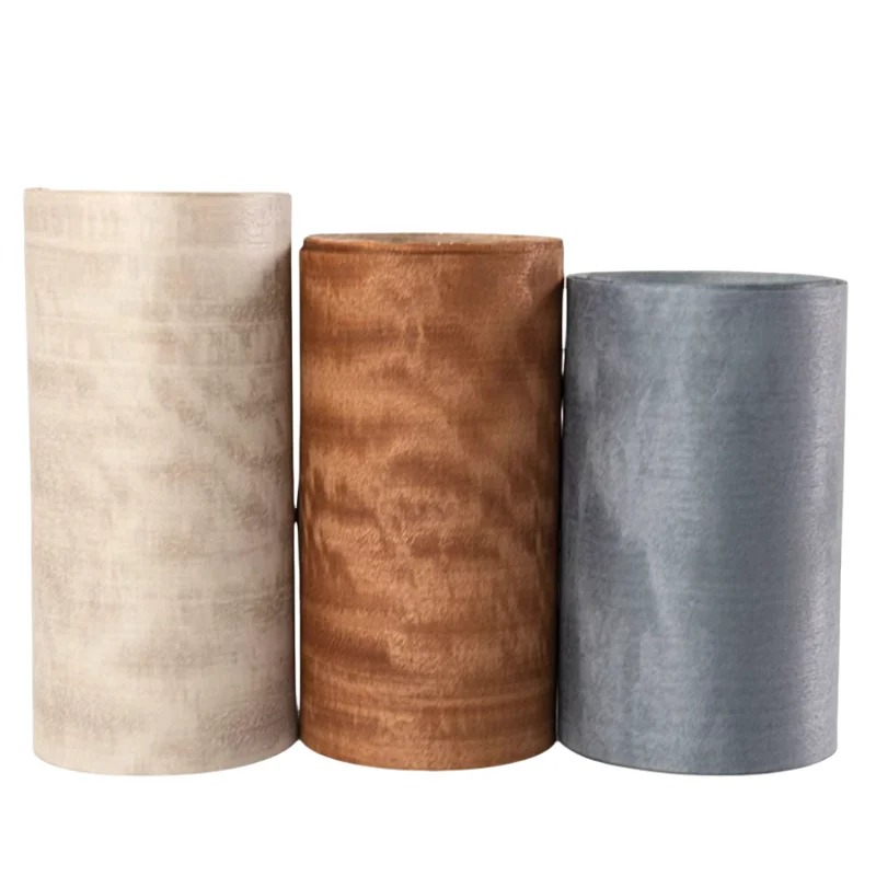 ย้อมธรรมชาติ McGli Shadow ไม้วีเนียร์ตกแต่งเฟอร์นิเจอร์ผนังตู้ (backing ผ้าไม่ทอ) L:2.5 เมตร W:15-25 ซม.T:0.2 มม.