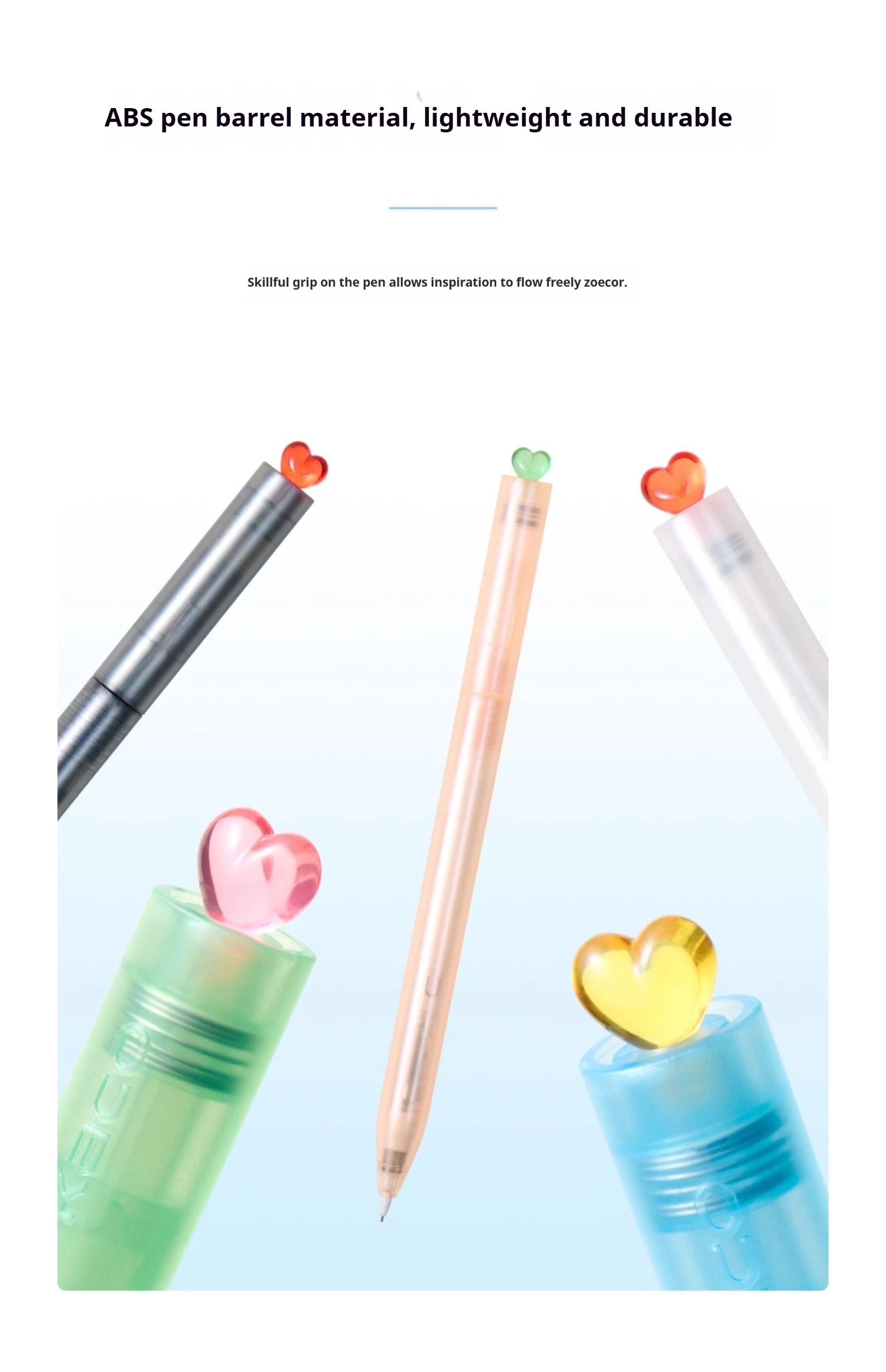 KACO FIRST Mechanical Pencil Rotating Automatic Core Creative Transparent Color Pen Holder,0.5mm Writing Exam Stationery Pencil