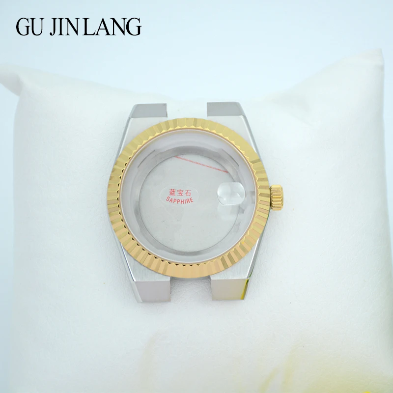

41mm Mechanical Watch Case Stainless Steel Sapphire Glass Suitable For NH35/NH36 Movement