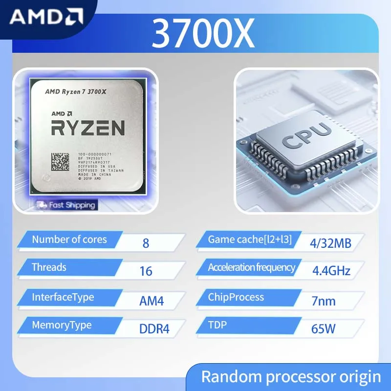 完動品　Ryzen　3700x CPU AMD AMD Ryzen 7 3700X: A Powerful CPU for High-Performance Computing