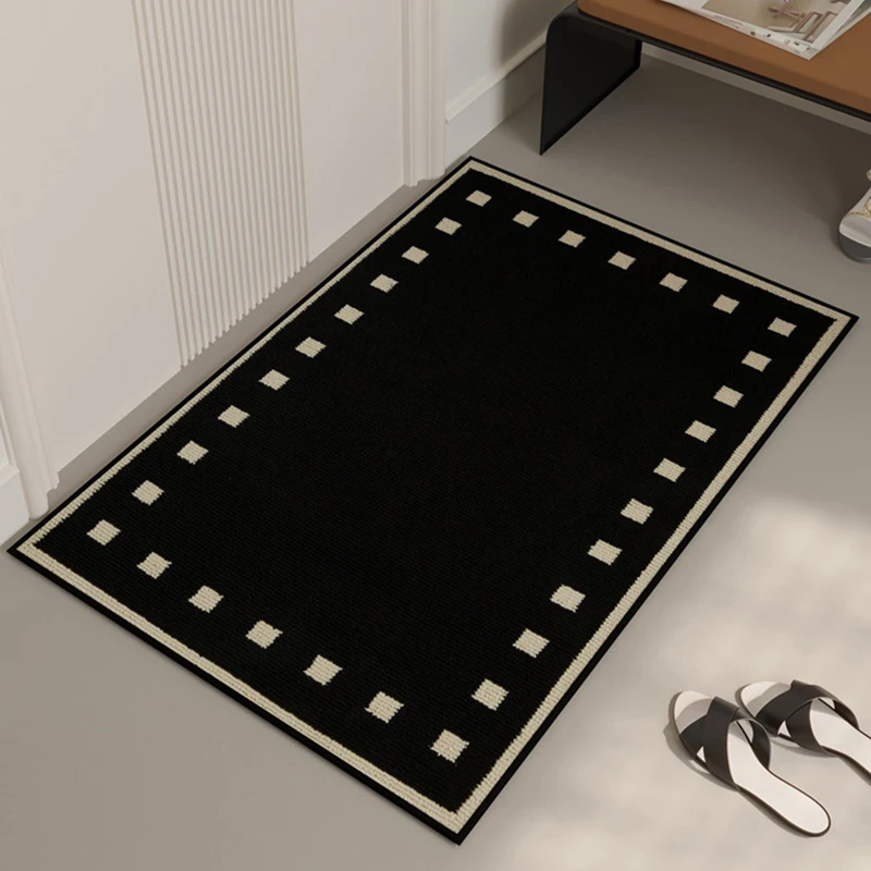 Simple Carpet Entrance Door Mat Anti-slip Carpet Absorbent Bath Mat Kitchen Rug Welcome Shoes Clean Mats