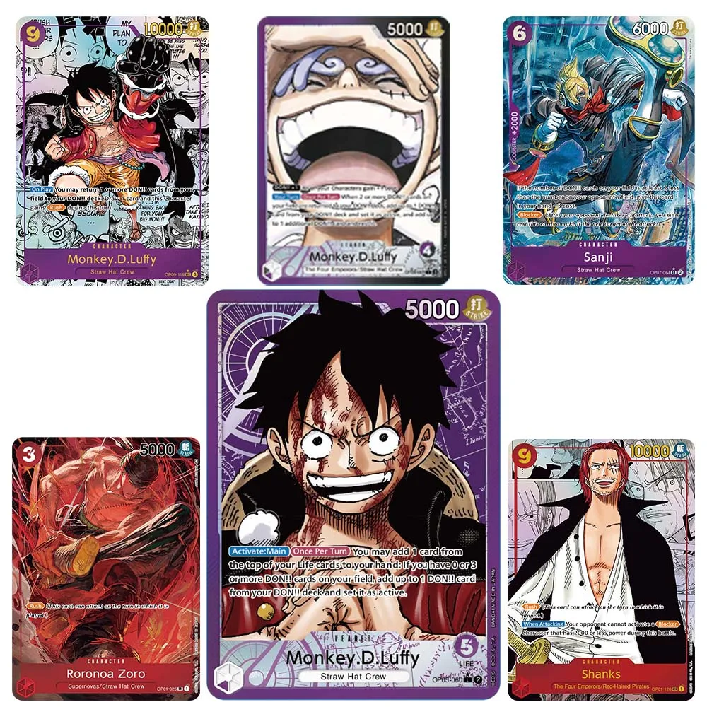 

One Piece Anime Proxy Cards Characters Luffy Ace Sanji Shanks Ivankov Zoro OTCG Games Collection Cards Christmas Birthday Gifts