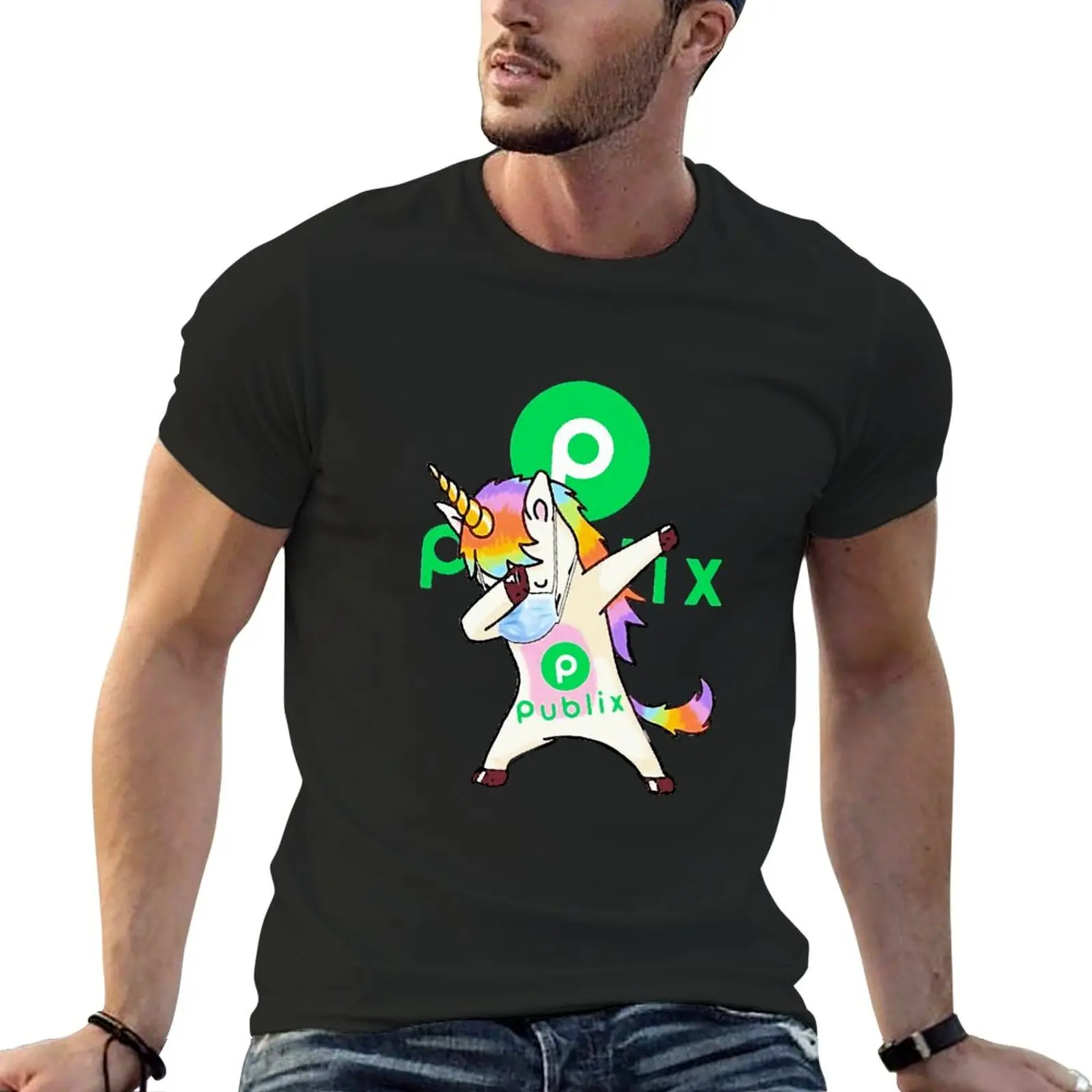 

Unicorn Mask Dabbing Publix T-Shirt new edition t shirt boys animal print shirt mens clothing