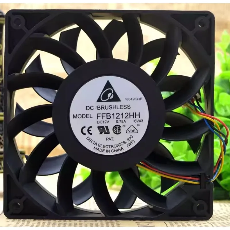New Cooler Fan for DELTA FFB1212HH 12CM 12V 0.78A 4 Wire PWM 12025 Cooling Fan 120 * 120 * 25MM