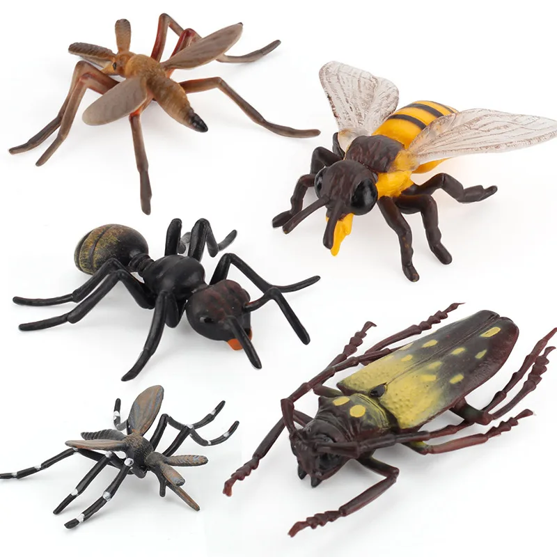 Simulation Children's Cognition Educational Toys Miniature Insect Model Action Figures Mosquitoes Bees Crickets Ants Decoration