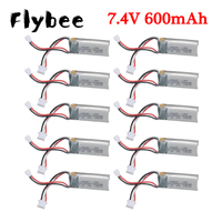 Upgrade 7.4V 600mAh Lipo Battery for WLtoys F959 XK DHC-2 A600 A700 A800 A430 2.22Wh RC Drone Parts 7.4V Battery for WLtoys F959