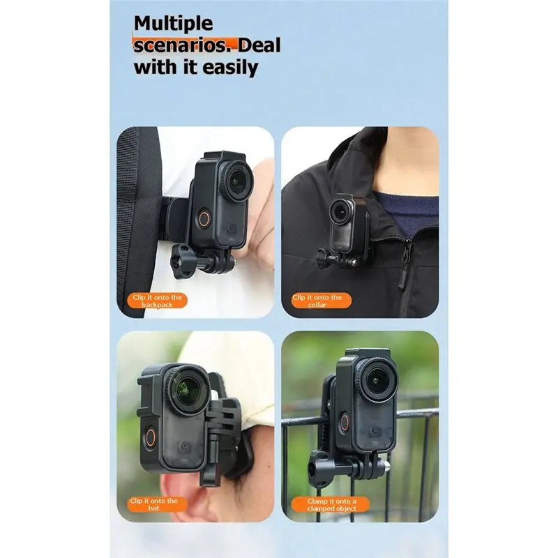 B67C Cap Clip Mount For DJI Nano Camera Backpack Clamp
