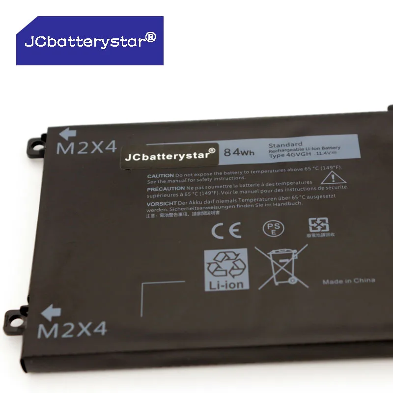 JC New Original 4GVGH Laptop Battery for DELL Precision 5510 XPS 15 9550 series 1P6KD T453X 11.4V 84WH