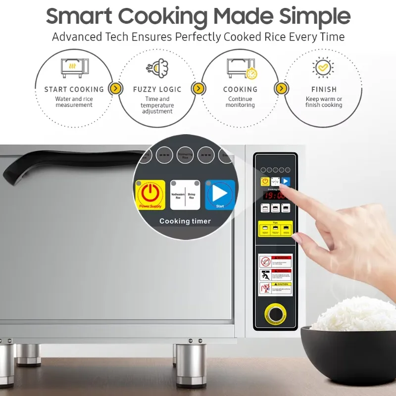 Large Capacity Electric Rice Cooker Stainless Steel  Cooking Equipment