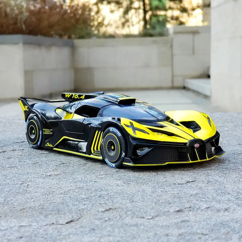 

Металлическая модель суперкара Bolide 1:24, коллекционная машинка со звуком и светом, игрушка для детей