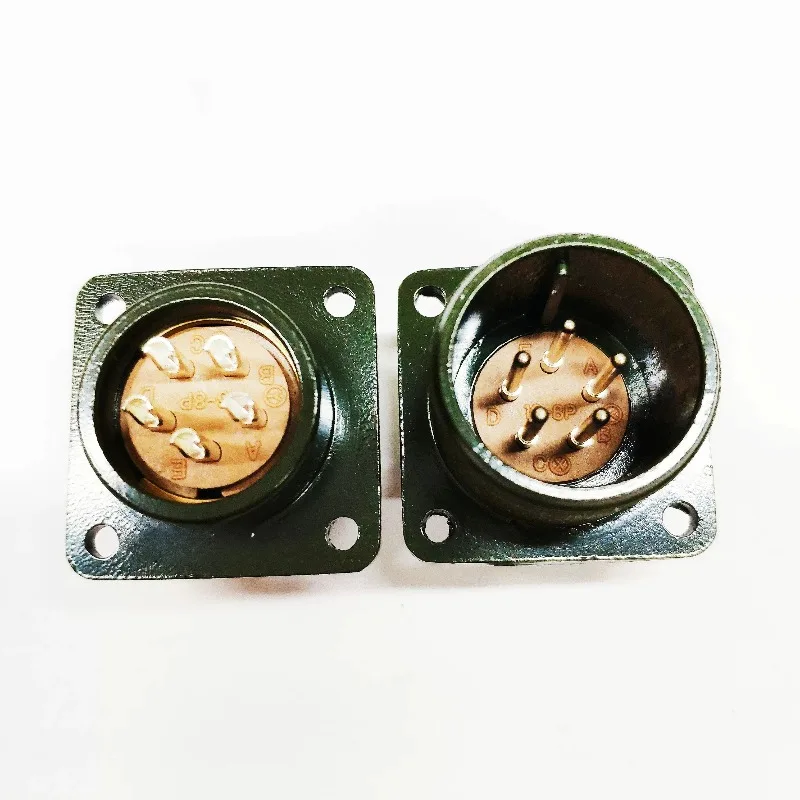 6-Core American standard aviation plug 18-12S robot waterproof connector servo motor encoder connector