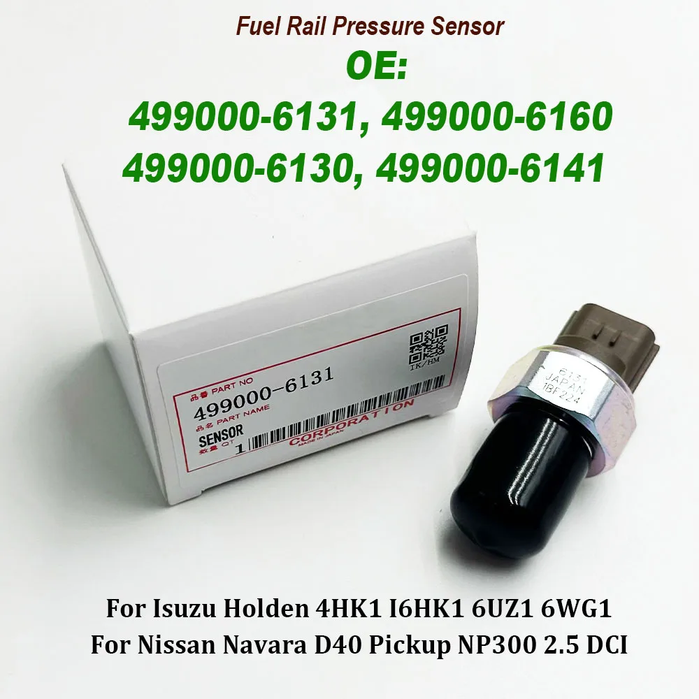 

499000 -6131 Датчик давления топлива Common Rail 8981197900 Для N-issan N-avara D40 NP300 Pathfinder 2.5 DCI Isuzu- Holden 4HK1 6HK1